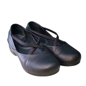 DANSKO *Avery* Slip-On Mary Jane Black Leather EU 38‎